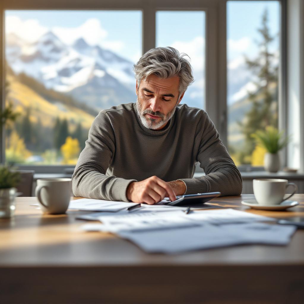Swiss mortgage calendar and documents to determine the best refinancing timing